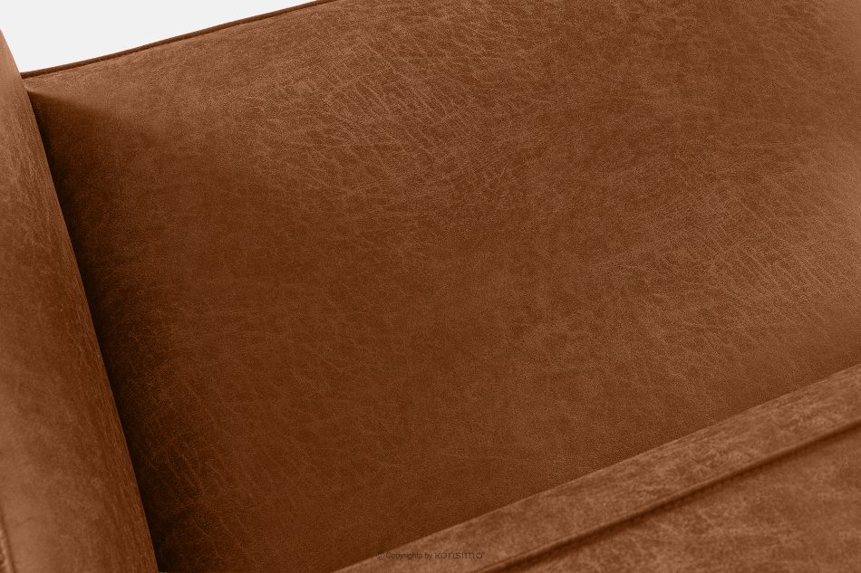 FEROX Ecksofa im Loft-Stil Kunstleder rotbraun rechts rot - Foto 7