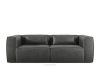 FEROX Dreisitzer-Sofa im Loft-Stil Kunstleder dunkelgrau dunkelgrau - Foto 1