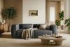 FEROX Dreisitzer-Sofa im Loft-Stil Kunstleder dunkelgrau dunkelgrau - Foto 11