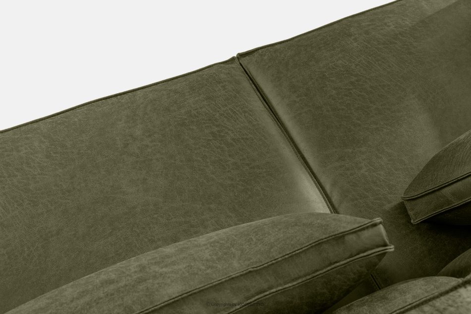 FEROX Dreisitzer-Sofa im Loft-Stil Kunstleder grün grün - Foto 4