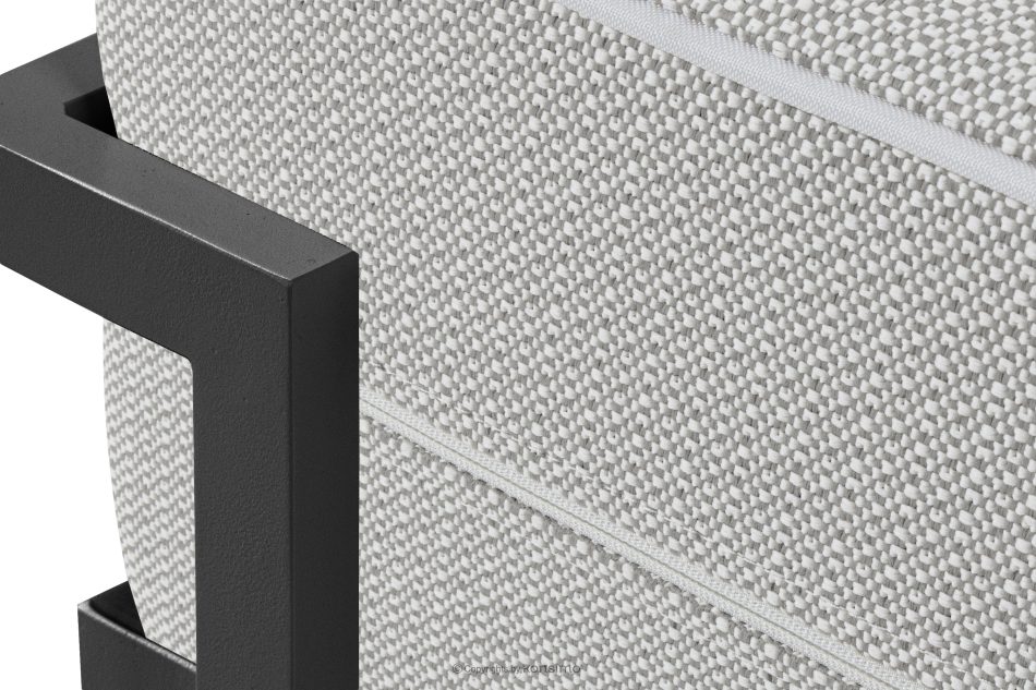 TRIGLO Gartenhocker auf Metallbeinen dunkelgrau/dunkelgrau/weiß dunkelgrau/dunkelgrau/weiß - Foto 4