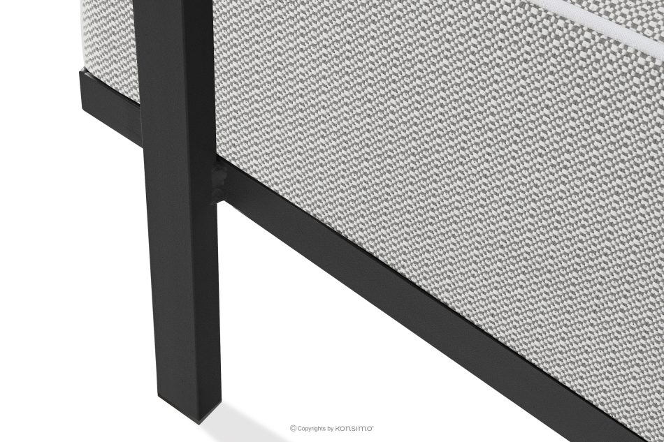 TRIGLO Gartenhocker auf Metallbeinen dunkelgrau/dunkelgrau/weiß dunkelgrau/dunkelgrau/weiß - Foto 5