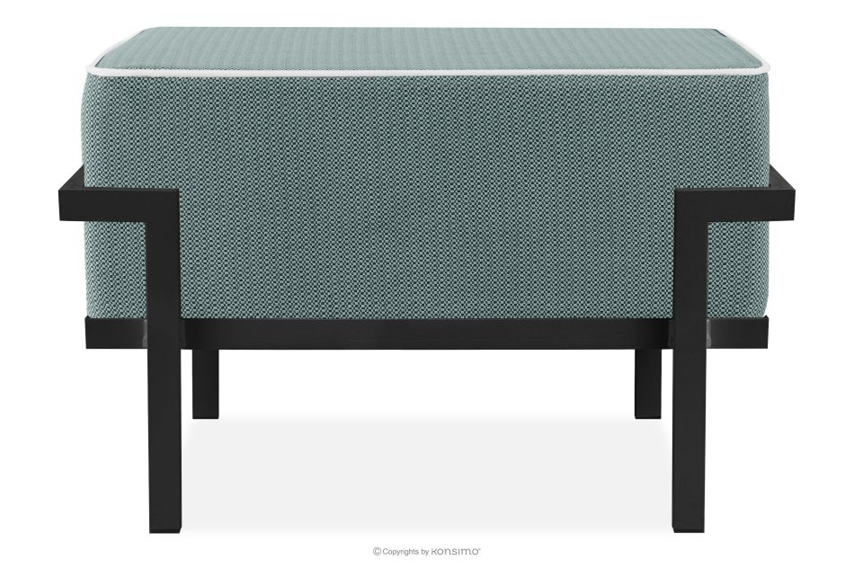 TRIGLO Gartenhocker auf Metallbeinen dunkelgrau/dunkelgrün/weiß dunkelgrau/dunkelgrün/weiß - Foto 0