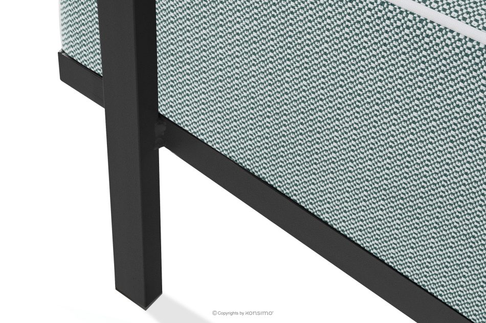 TRIGLO Gartenhocker auf Metallbeinen dunkelgrau/dunkelgrün/weiß dunkelgrau/dunkelgrün/weiß - Foto 5