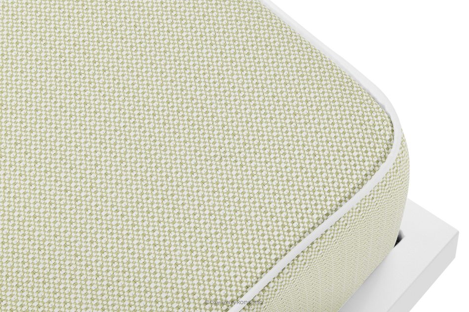 TRIGLO Gartenhocker auf Metallbeinen weiß/hellgrün/weiß weiß/hellgrün/weiß - Foto 3