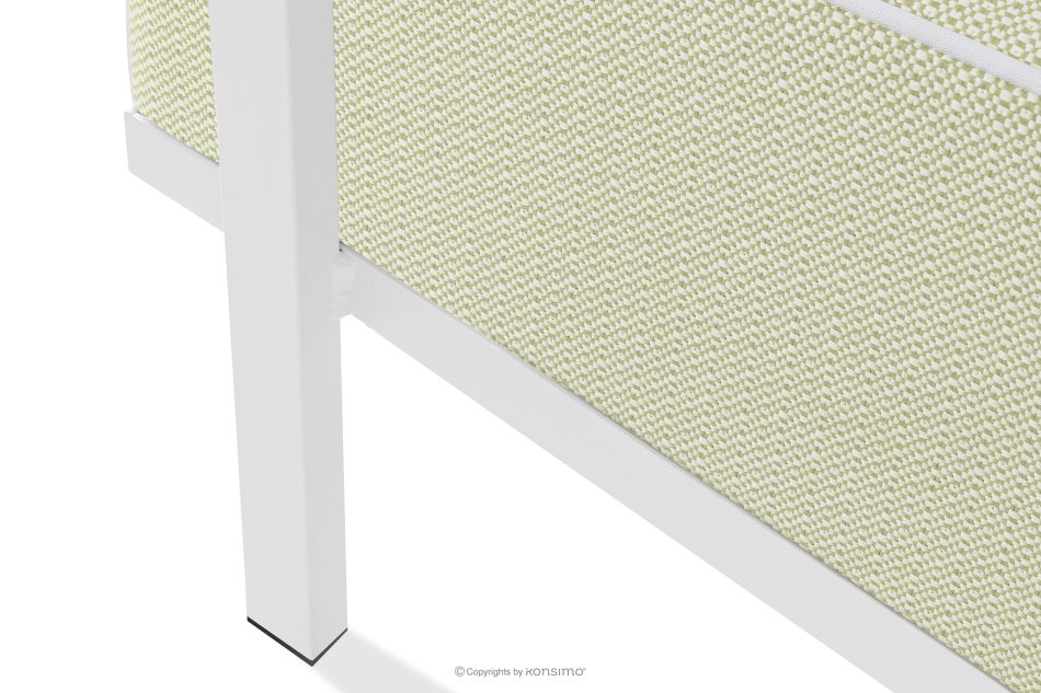 TRIGLO Gartenhocker auf Metallbeinen weiß/hellgrün/weiß weiß/hellgrün/weiß - Foto 5