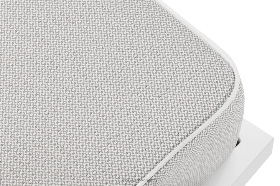 TRIGLO Gartenhocker auf Metallbeinen weiß/dunkelgrau/weiß weiß/dunkelgrau/weiß - Foto 3