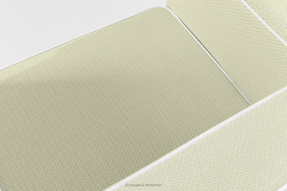 TRIGLO Moderner Gartenstuhl auf Metallbeinen, weiß/hellgrün/weiß weiß/hellgrün/weiß - Foto 7