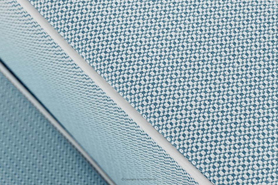 TRIGLO Modernes Gartensofa 2 auf Metallbeinen, weiß/meerblau/weiß weiß/marineblau/weiß - Foto 8