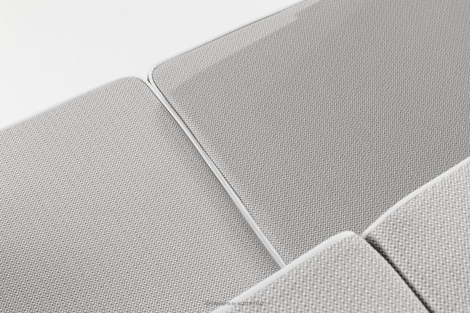 TRIGLO Modernes Gartensofa 2 auf Metallbeinen weiß/dunkelgrau/weiß weiß/dunkelgrau/weiß - Foto 7