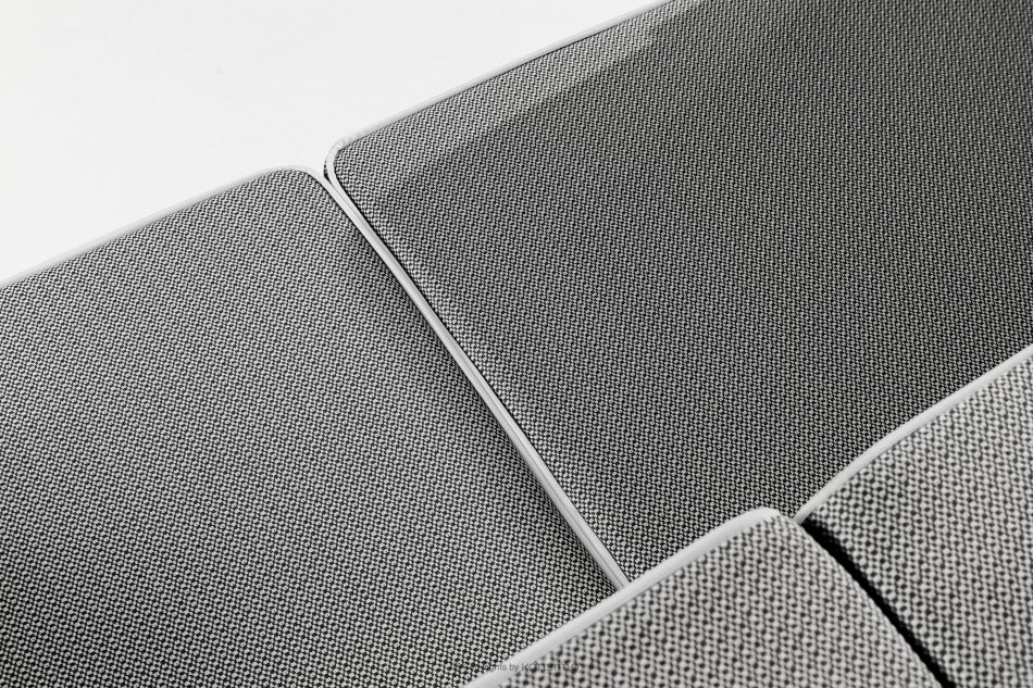 TRIGLO Modernes Gartensofa 3 auf Metallbeinen dunkelgrau/schwarz/weiß dunkelgrau/schwarz/weiß - Foto 7