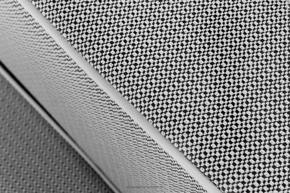 TRIGLO Modernes Gartensofa 3 auf Metallbeinen dunkelgrau/schwarz/weiß dunkelgrau/schwarz/weiß - Foto 8