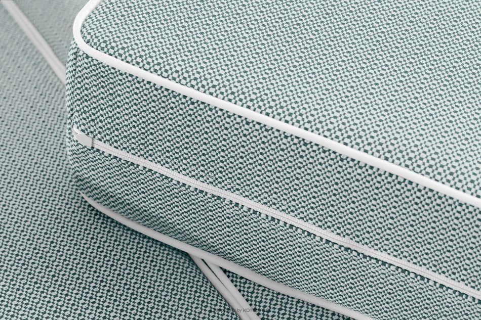 TRIGLO Modernes Gartensofa 3 auf Metallbeinen, dunkelgrau/dunkelgrün/weiß dunkelgrau/dunkelgrün/weiß - Foto 9