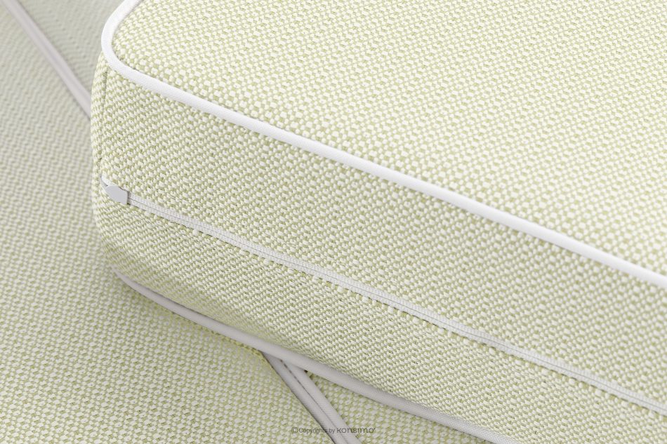 TRIGLO Modernes Gartensofa 3 auf Metallbeinen weiß/hellgrün/weiß weiß/hellgrün/weiß - Foto 9