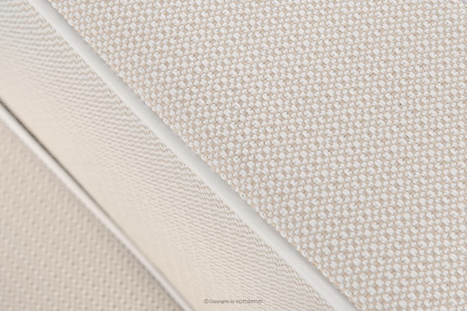 TRIGLO Modernes Gartensofa 3 auf Metallbeinen weiß/dunkelbeige/weiß weiß/dunkelbeige/weiß - Foto 8