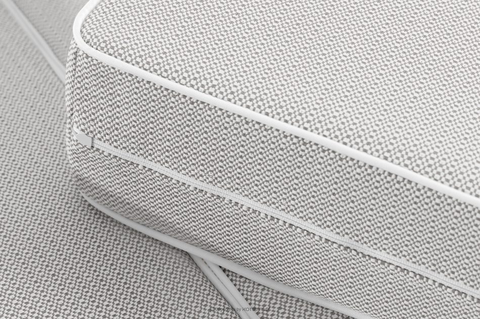 TRIGLO Modernes Gartensofa 3 auf Metallbeinen weiß/dunkelgrau/weiß weiß/dunkelgrau/weiß - Foto 9