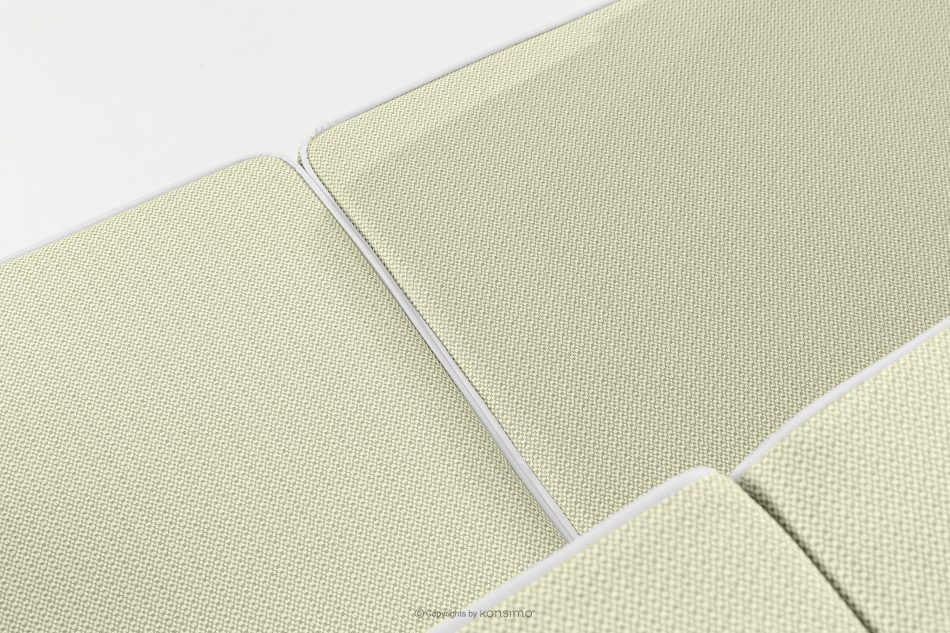 TRIGLO Gartenmöbel-Set 2x Sessel, Dreisitzer-Sofa, Tisch weiß/hellgrün/weiß weiß/hellgrün/weiß - Foto 12