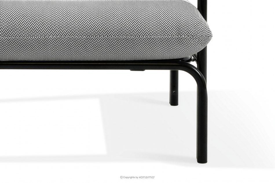 RAMBE Loft-Gartenstuhl auf Metallbeinen anthrazit/schwarz/weiß anthrazit/schwarz/weiß - Foto 9