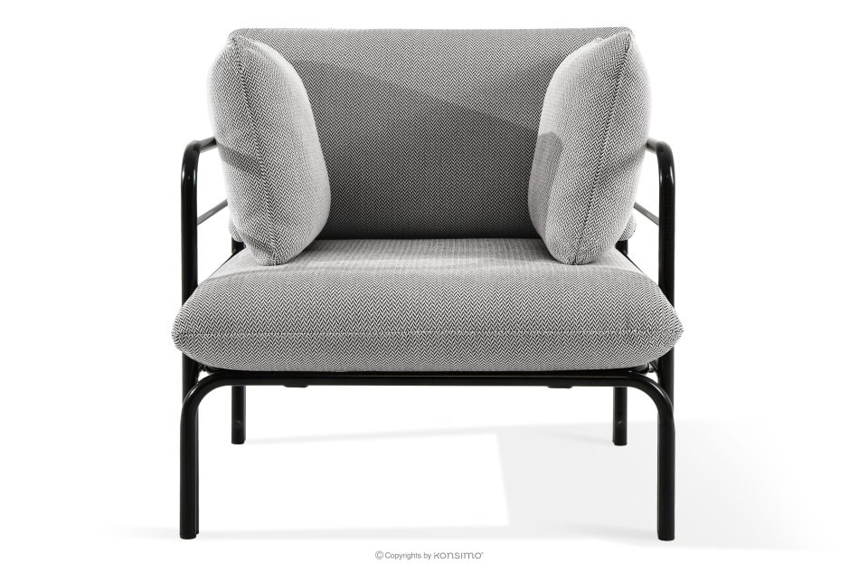 RAMBE Loft-Gartenstuhl auf Metallbeinen anthrazit/dunkelgrau/weiß anthrazit/dunkelgrau/weiß - Foto 0