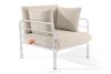 RAMBE Loft-Gartenstuhl mit Metallbeinen, weiß/beige/weiß weiß/beige/weiß - Foto 3