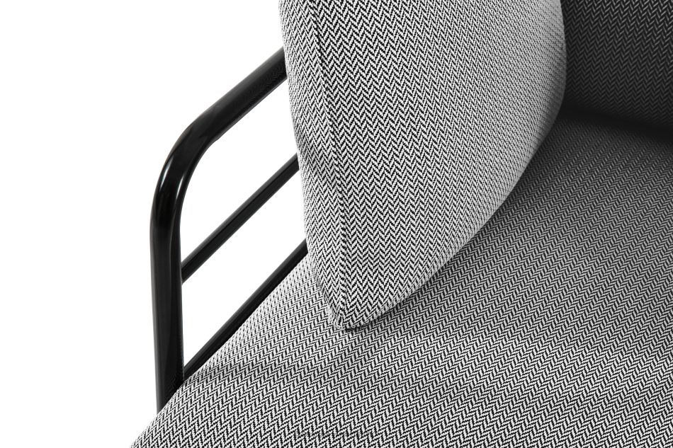 RAMBE Loft-Gartensofa 2 auf Metallbeinen anthrazit/schwarz/weiß anthrazit/schwarz/weiß - Foto 6