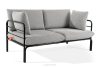 RAMBE Loft-Gartensofa 2 auf Metallbeinen anthrazit/dunkelgrau/weiß anthrazit/dunkelgrau/weiß - Foto 3