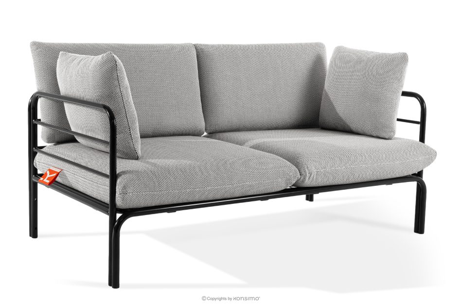 RAMBE Loft-Gartensofa 2 auf Metallbeinen anthrazit/dunkelgrau/weiß anthrazit/dunkelgrau/weiß - Foto 2