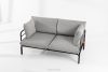 RAMBE Loft-Gartensofa 2 auf Metallbeinen anthrazit/dunkelgrau/weiß anthrazit/dunkelgrau/weiß - Foto 2