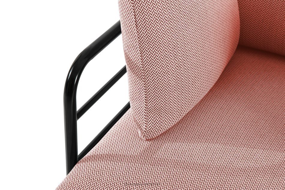 RAMBE Loft-Gartensofa 2 auf Metallbeinen anthrazit/rot/weiß anthrazit/rot/weiß - Foto 6