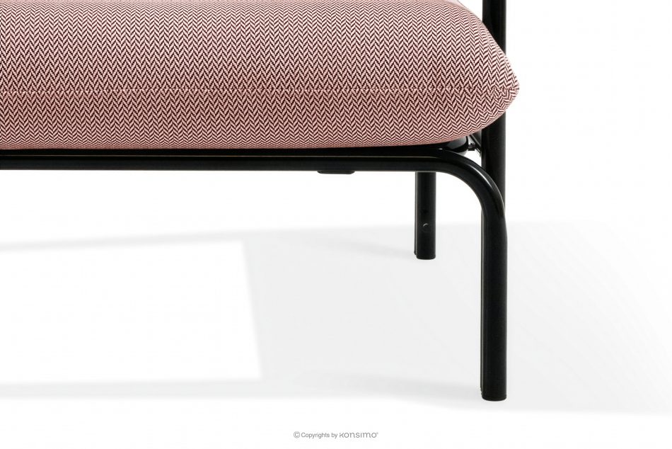 RAMBE Loft-Gartensofa 2 auf Metallbeinen anthrazit/rot/weiß anthrazit/rot/weiß - Foto 9