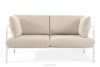 RAMBE Loft-Gartensofa 2 auf Metallbeinen weiß/beige/weiß weiß/beige/weiß - Foto 1