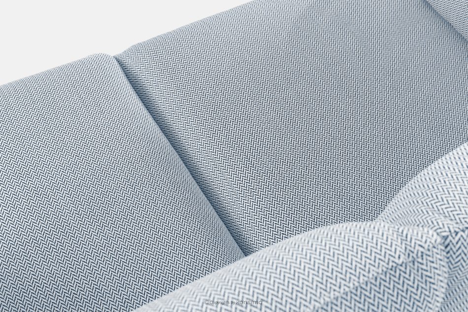 RAMBE Loft-Gartensofa 2 auf Metallbeinen weiß/hellblau/weiß weiß/hellblau/weiß - Foto 5