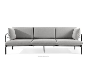 RAMBE, https://konsimo.de/kollektion/rambe/ Loft-Gartensofa 3 auf Metallbeinen anthrazit/dunkelgrau/weiß anthrazit/dunkelgrau/weiß - Foto