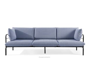 RAMBE, https://konsimo.de/kollektion/rambe/ Loft-Gartensofa 3 auf Metallbeinen anthrazit/marineblau/weiß anthrazit/marineblau/weiß - Foto