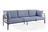 RAMBE Loft-Gartensofa 3 auf Metallbeinen anthrazit/marineblau/weiß anthrazit/marineblau/weiß - Foto 3