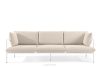 RAMBE Loft-Gartensofa 3 auf Metallbeinen weiß/beige/weiß weiß/beige/weiß - Foto 1