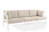 RAMBE Loft-Gartensofa 3 auf Metallbeinen weiß/beige/weiß weiß/beige/weiß - Foto 3