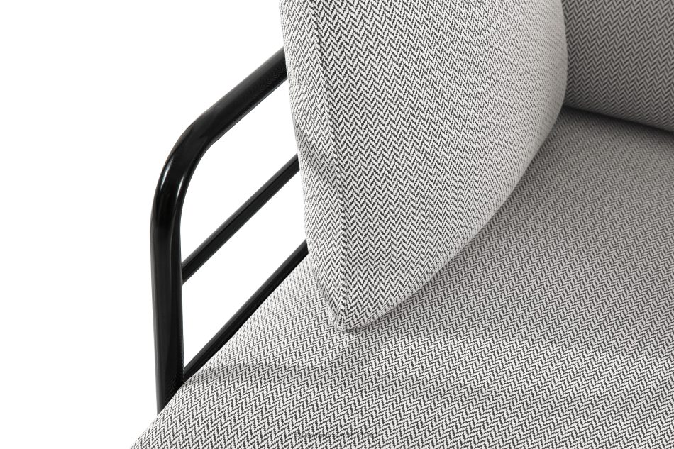 RAMBE Gartenmöbel-Set 2x Sessel, Zweisitzer-Sofa, Tisch anthrazit/dunkelgrau/weiß anthrazit/dunkelgrau/weiß - Foto 10