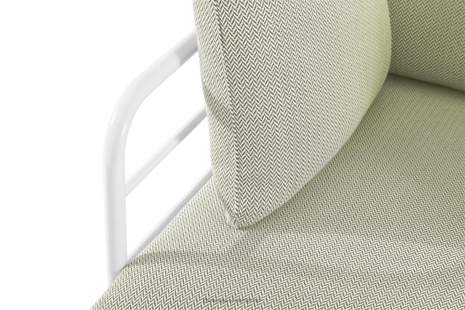 RAMBE Gartenmöbel-Set 2x Sessel, Zweisitzer-Sofa, Tisch weiß/hellgrün/weiß weiß/hellgrün/weiß - Foto 10