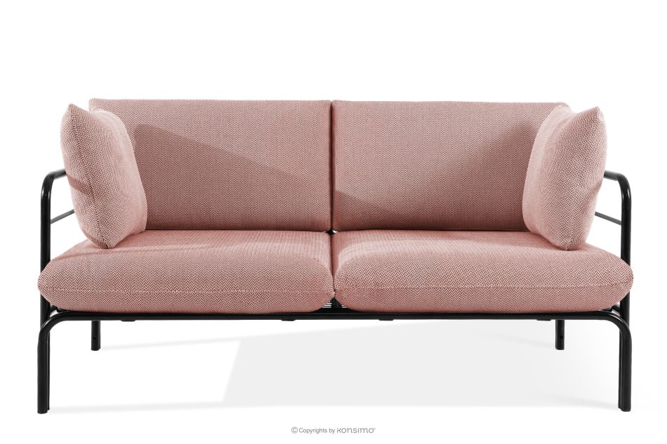 RAMBE Gartenmöbel-Set 2x Sessel, Zweisitzer-Sofa, Tisch anthrazit/rot/weiß anthrazit/rot/weiß - Foto 2