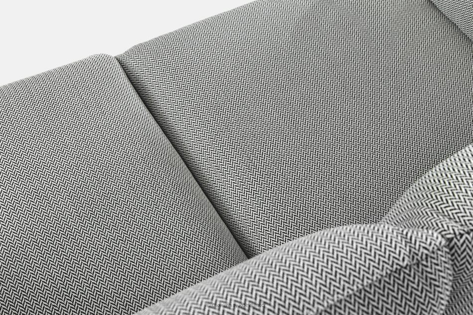 RAMBE Gartenmöbel-Set 2x Sessel, Dreisitzer-Sofa, Tisch anthrazit/schwarz/weiß anthrazit/schwarz/weiß - Foto 9