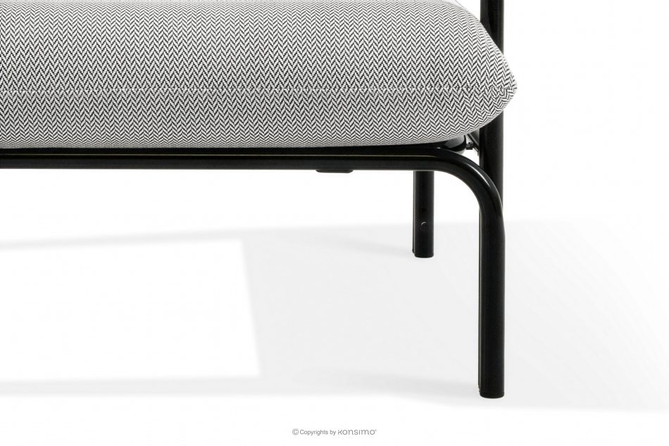 RAMBE Gartenmöbel-Set 2x Sessel, Dreisitzer-Sofa, Tisch anthrazit/dunkelgrau/weiß anthrazit/dunkelgrau/weiß - Foto 13