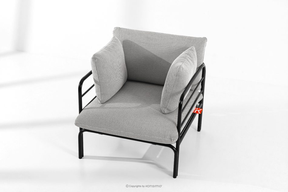 RAMBE Gartenmöbel-Set 2x Sessel, Dreisitzer-Sofa, Tisch anthrazit/dunkelgrau/weiß anthrazit/dunkelgrau/weiß - Foto 17