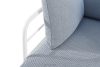 RAMBE Gartenmöbel-Set 2x Sessel, Dreisitzer-Sofa, Tisch weiß/marineblau/weiß weiß/meerblau/weiß - Foto 11