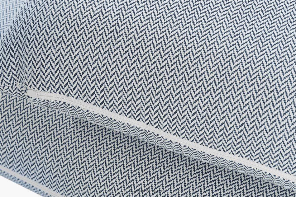 RAMBE Gartenmöbel-Set 2x Sessel, Dreisitzer-Sofa, Tisch weiß/marineblau/weiß weiß/meerblau/weiß - Foto 12