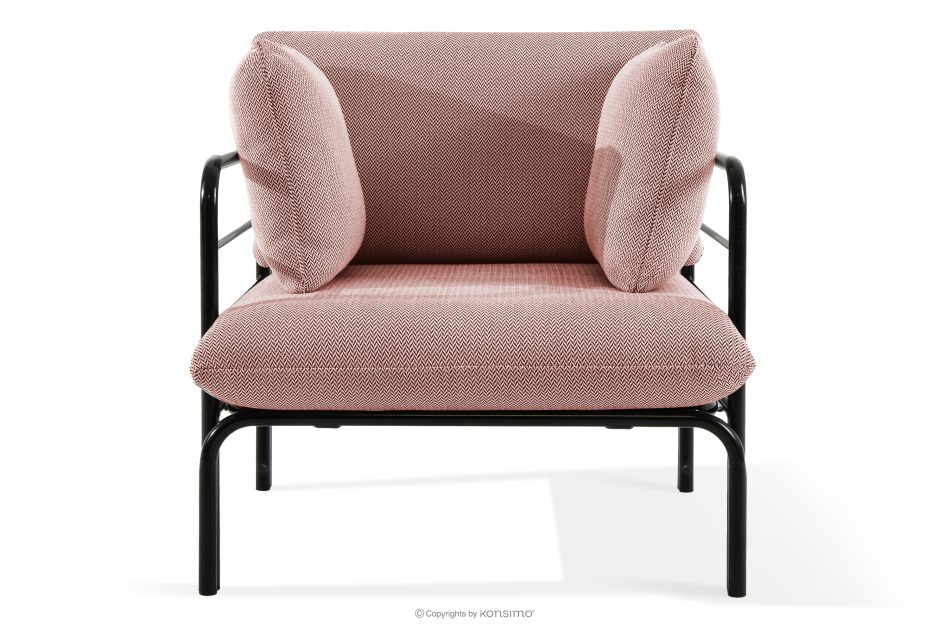 RAMBE Gartenmöbel-Set 2x Sessel, Dreisitzer-Sofa, Tisch anthrazit/rot/weiß anthrazit/rot/weiß - Foto 5