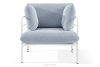 RAMBE Gartenmöbel-Set 2x Sessel, Dreisitzer-Sofa, Tisch weiß/hellblau/weiß weiß/hellblau/weiß - Foto 6