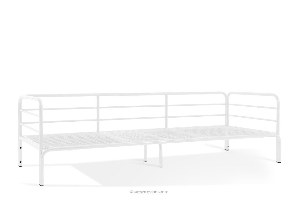 RAMBE Gartenmöbel-Set 2x Sessel, Dreisitzer-Sofa, Tisch weiß/hellblau/weiß weiß/hellblau/weiß - Foto 8