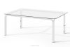 RAMBE Gartenmöbel-Set 2x Sessel, Dreisitzer-Sofa, Tisch weiß/hellblau/weiß weiß/hellblau/weiß - Foto 16