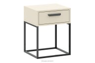 Cremefarbener Nachttisch mit Schublade